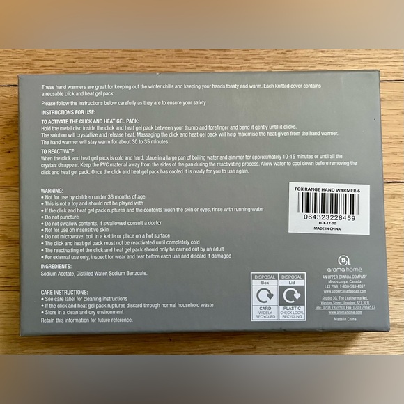 Aroma Home Click & Heat Fox Hand Warmers - Picture 2 of 3